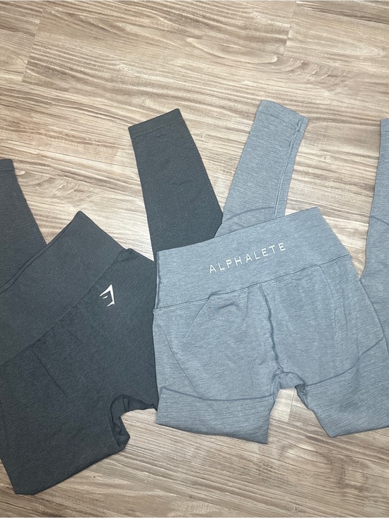 Alphalete Pants - Alphalete And Gymshark Athletic Summer Gym M Bundle Activewear Leggings